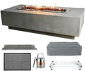 Elementi Granville Fire Pit Bundle Outdoor Firepit Set Includes 60” Natural Gas by Unknown