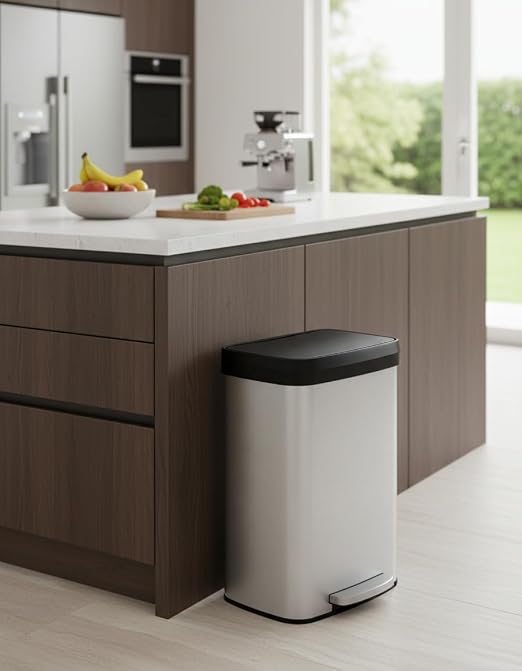 Garvee 16 gal / 60 L Stainless Steel Trash Can - Image 8