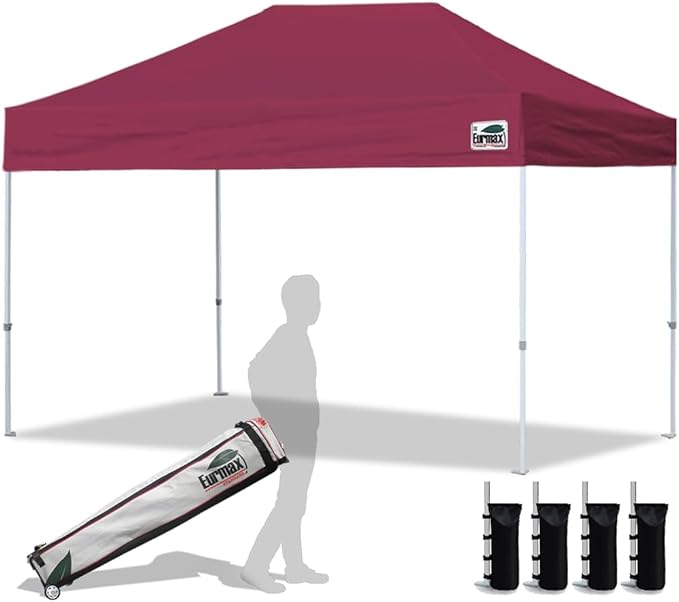 Eurmax USA 8'x12' Pop Up Canopy Tent Commercial Instant Canopies by Eurmax