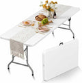 HLPB Folding Table Picnic Table, 8 ft Portable Camping Table by HLPB