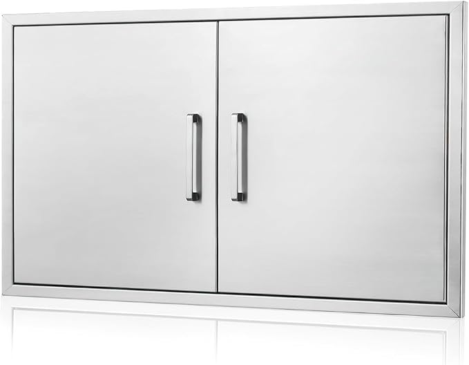 Outdoor Kitchen Door, Outdoor Kitchen Access Door, Stainless Steel BBQ Double by ATATOD