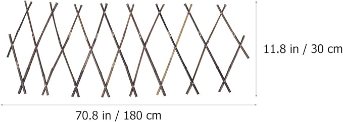 Toyvian Stretchable Garden Fence Natural Reed Decorative Partition - Image 8