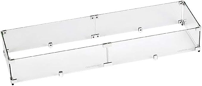 Fireglass Fire Pit Glass Wind Guard, 41.5x11.5-Inch9 by AmericanFireProducts