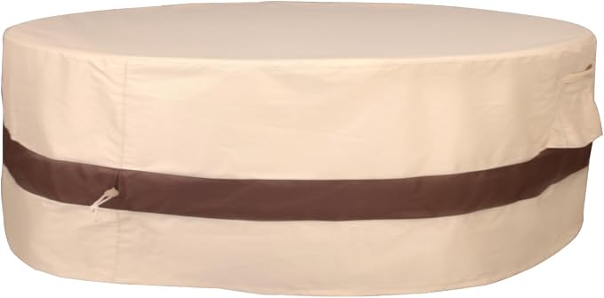 Round Patio Furniture Cover, Heavy Duty and Waterproof by PatioFurnitureCovers