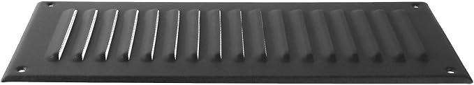 Square Ventilation Grille / 3" x 10" Inch Inside Measurement/Black Metal Air - Image 6