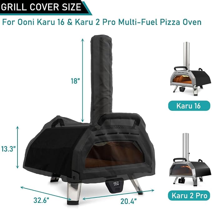 ZJYWSCH Pizza Oven Cover for Ooni Karu 16 & Karu 2 Pro Multi-Fuel Pizza Oven - Image 2