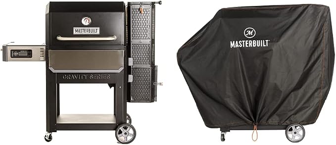 Masterbuilt Gravity Series 1050 Digital Charcoal Grill Smoker Combo + Cover by Masterbuilt