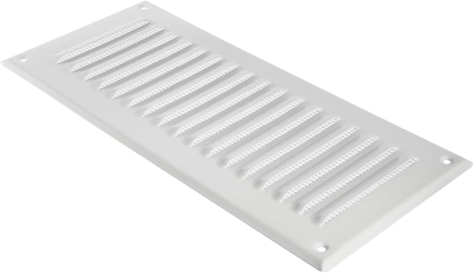 Square Ventilation Grille / 3" x 10" Inch Inside Measurement/White Metal Air - Image 4