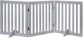 Unipaws Indoor 3 Panels Classic Freestanding Wooden Foldable Pet Gate by unipaws
