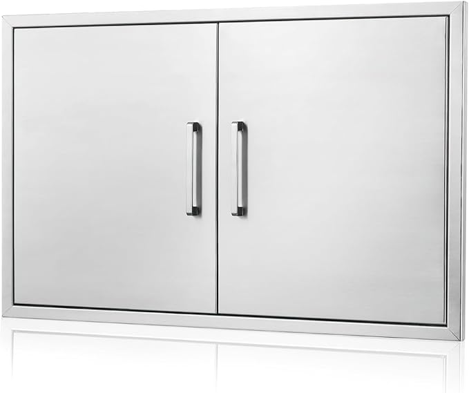 Outdoor Kitchen Door, Stainless Steel BBQ Double Door, Available by ATATOD