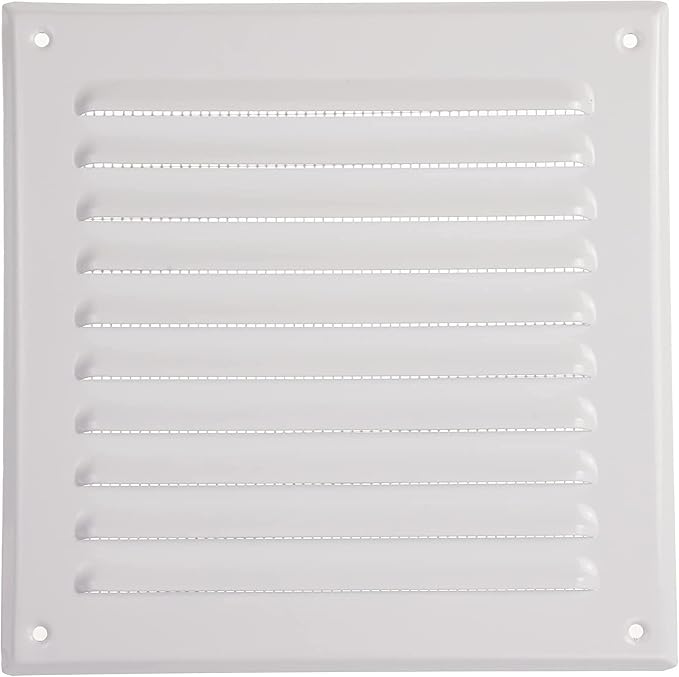 Vent Systems - 6 x 6 Inch Pack of 10 White Metal Square Soffit Air Vent Grille - Image 6