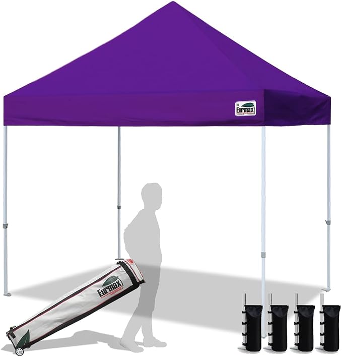 Eurmax USA 8'x8' Pop Up Canopy Tent Commercial Instant Canopies by Eurmax