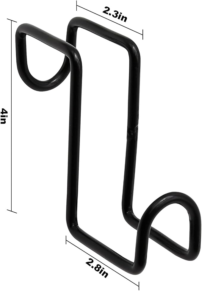4 Inch Tack Hook, Over Rail Bridle Hooks Heavy Duty Horse Water Bucke, Horse - Image 2