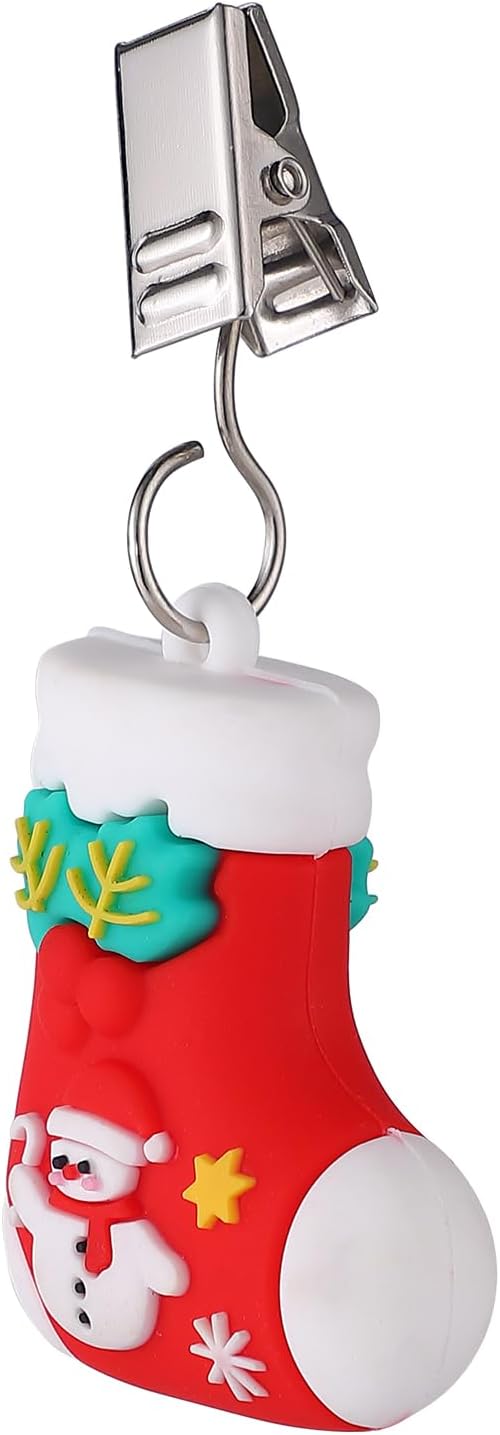 TwoFish Home Set of 4 Christmas Boots Tablecloth Weights Clips Handicraft - Image 7