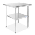 GRIDMANN Stainless Steel Work Table 24 x 24 Inches, NSF Commercial Kitchen Prep by GRIDMANN