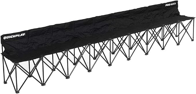 QUICKPLAY PRO Portable Folding Bench – Available in 4, and 9 Seats & 6-Seat by QUICKPLAY