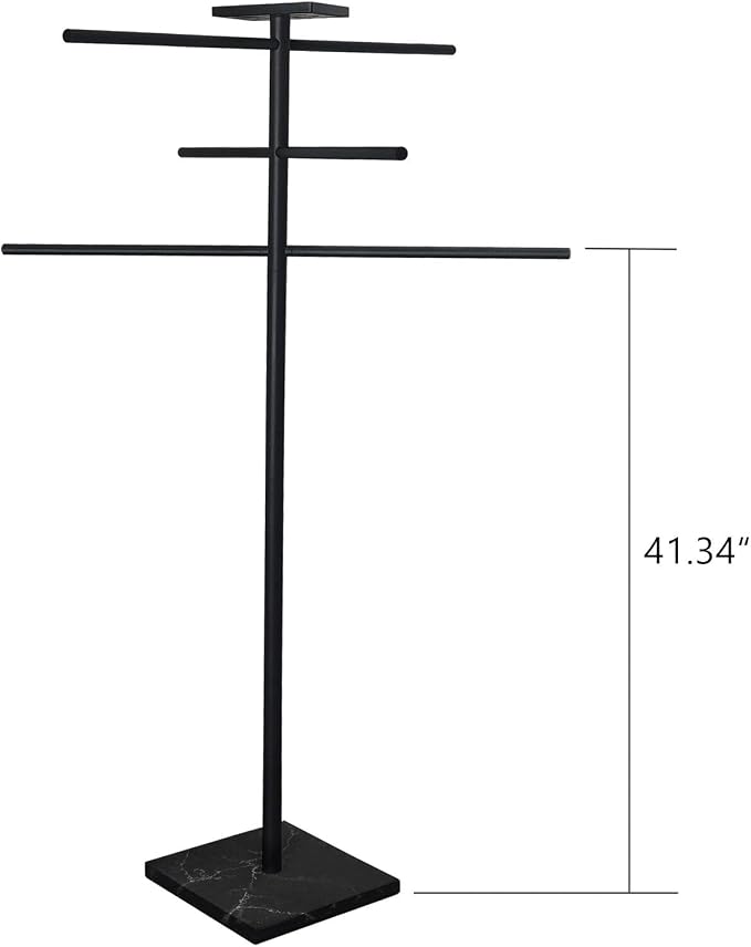 Hot Tub Towel Rack with Tray, 304 Stainless Steel 6 Arms Freestanding Swimming - Image 3