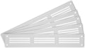 Repa Market 5-Pack 12x2 Inch Air Vent Cover/White Galvanized Steel Louvered by RepaMarket
