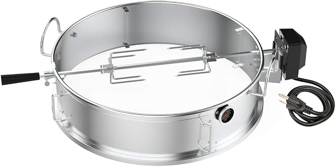onlyfire Stainless Steel Multi-purpose Rotisserie and Pizza Combo Kit - Image 8