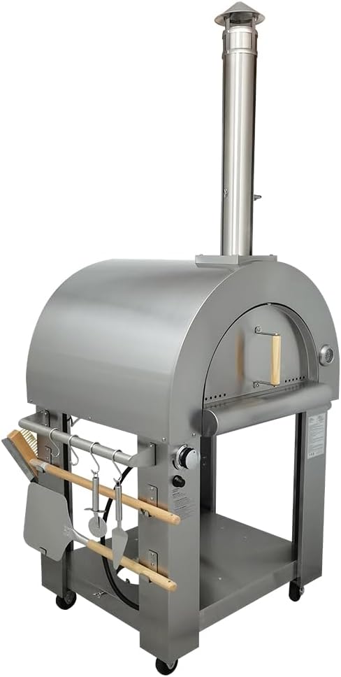 KOSTCH 32.5 inch Wood Fired and Propane Gas Pizza Oven - Image 3