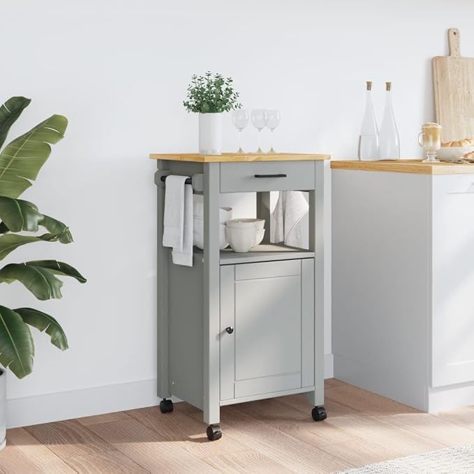 Kitchen Trolley Monza Rolling Kitchen Island Cart - Image 3