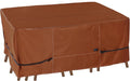 NettyPro Patio Table Cover Rectangle 125 x 84 Inches, 600D Heavy Duty by NettyPro