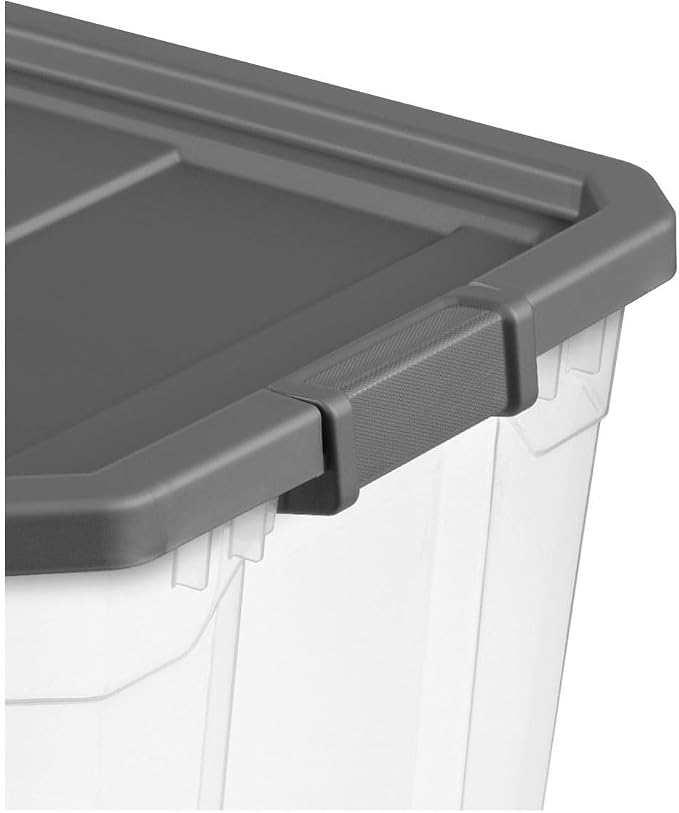 108-Quart Clear Plastic Stackable Storage Tote - Image 7