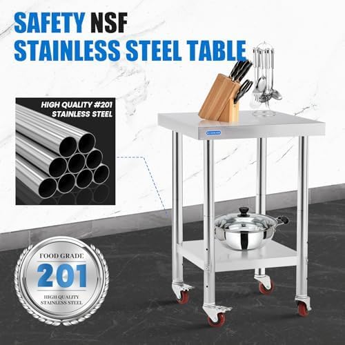 Stainless Steel Table for Prep & Work - Image 3