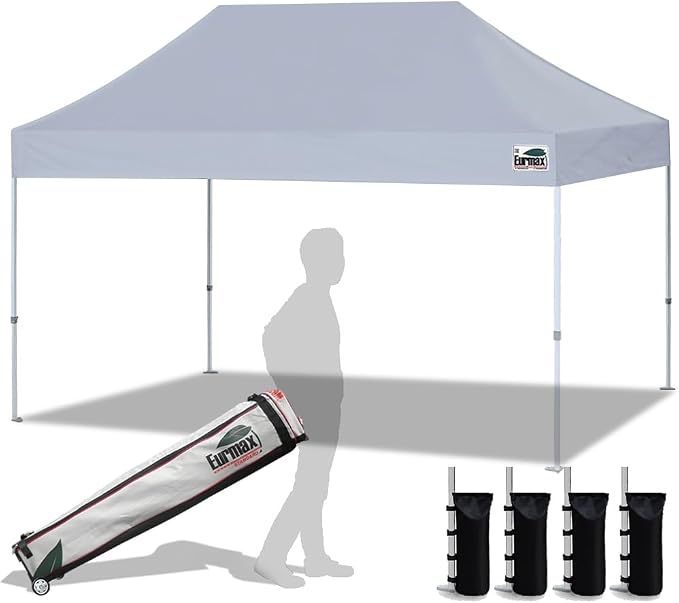 Eurmax USA 10'x15' Pop Up Canopy Tent Commercial Instant Canopies by Eurmax