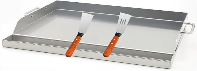Universal Stainless Steel Griddle Flat Top Plate Grill-Top Griddle Pan by DEWOSEN
