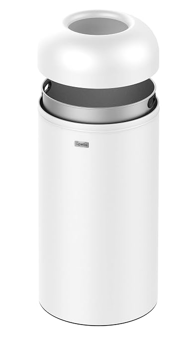71 Liter / 18.8 Gallon Commercial Open Top Trash Can, Big Capacity, Brushed - Image 2