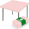 Spandex Square Table Cloth 6 Pack, Elastic Fitted Tablecloths by Moosfor