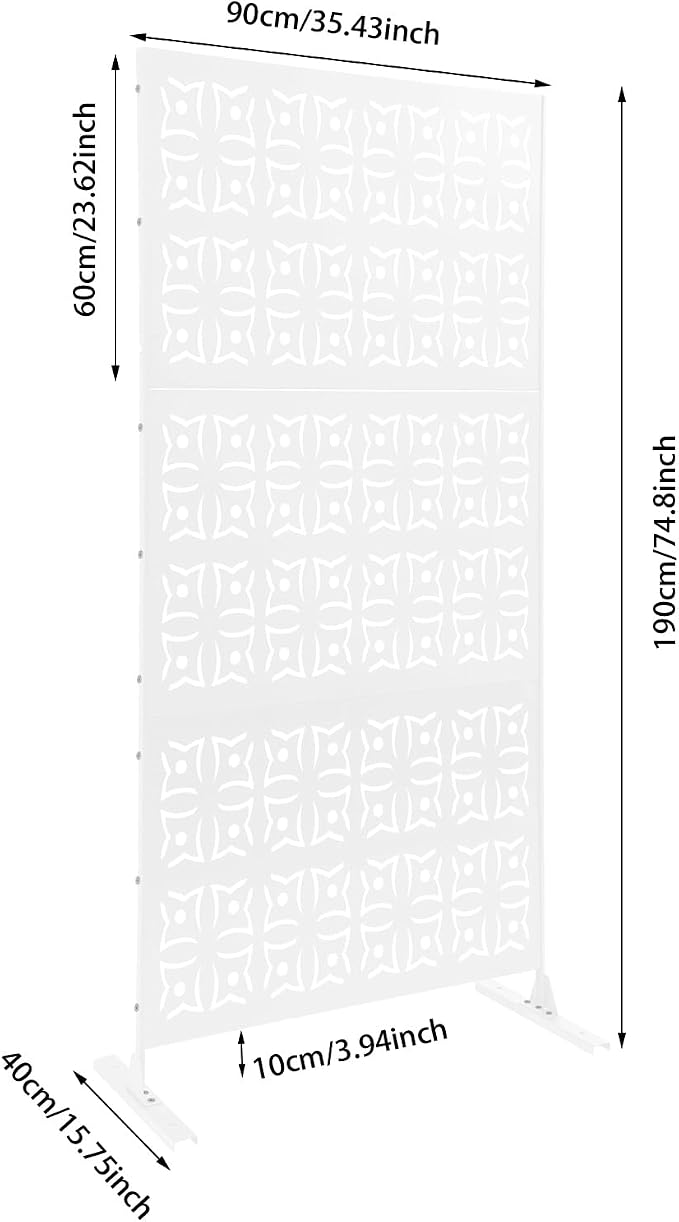 75" H×35" W Decorative Outdoor Privacy Screen - Image 2