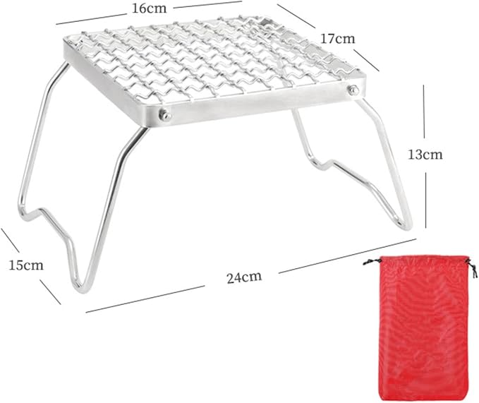 Mini Camp Grill Folding Campfire Grill Sturdy Portable - Image 3