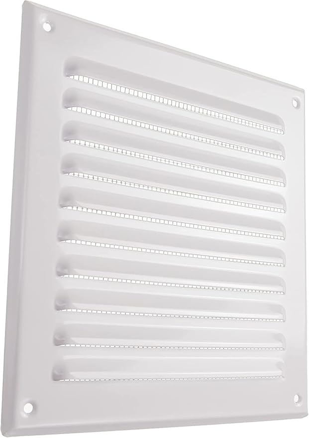 Vent Systems - 6 x 6 Inch Pack of 10 White Metal Square Soffit Air Vent Grille - Image 8