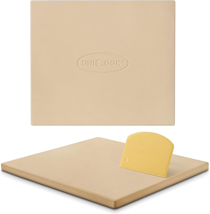 Unicook Large Pizza Stone for Oven and Grill, Heavy Duty Baking Stone for Bread by UNICOOK