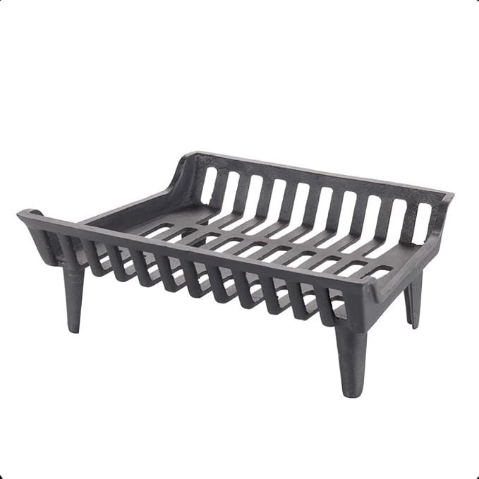 20 inch Fireplace Grate Heavy Duty, Cast Iron Fire Grate - Image 3