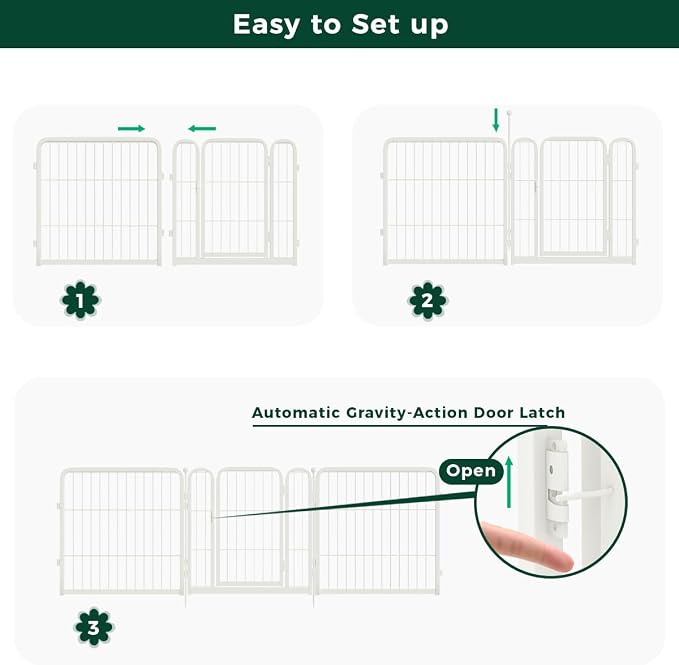 FXW Garden Fence Outdoor for The Yard – 24in x 30.4ft Heavy Duty Metal Animal - Image 6