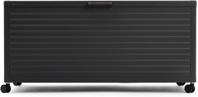 MIRADOR 281 Gallon Outdoor Storage Box Waterproof, Metal Deck Box - Image 2
