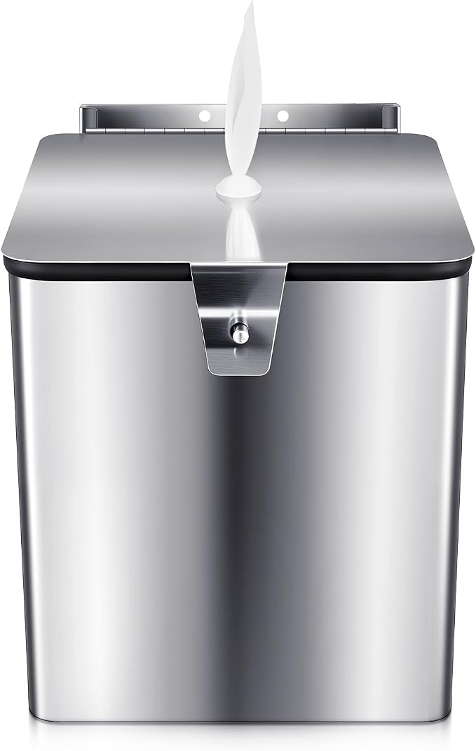 Zonon Stainless Steel Wall Mount Disinfectant Wipe Dispenser Fits Sanitizing by Zonon