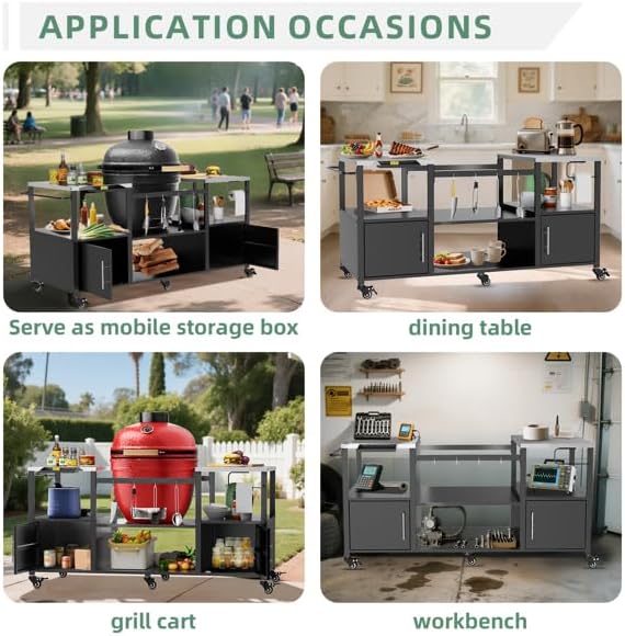 Heavy-Duty Outdoor Grill Cart - Image 8