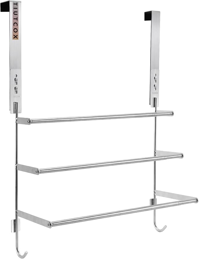 Over The Door Towel Rack, 304 Stainless Steel Towel Racks by Unknown