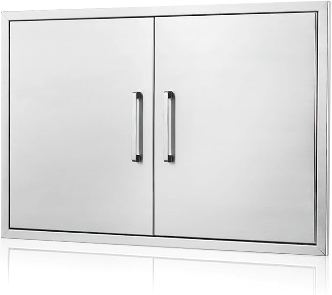 Outdoor Kitchen Door, Stainless Steel BBQ Double Door, Available by ATATOD