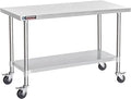 DuraSteel 30x60 NSF Stainless Steel Cart Work Table by DuraSteel