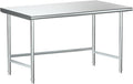 Treshin Open Base Stainless Steel Table 24" X 48", Commercial Heavy Duty Prep & by Treshin