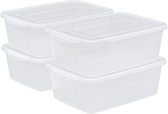 14 Quart Plastic Storage Box, Pizza Dough Proofing Containers, 4 Packs - Image 9