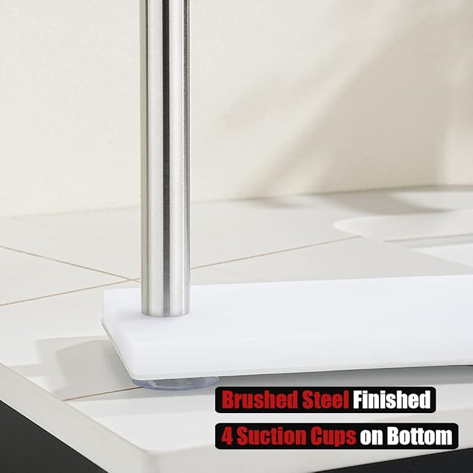 JQK Hand Towel Holder Stand Brushed, Modern Tree Rack Free Standing - Image 6