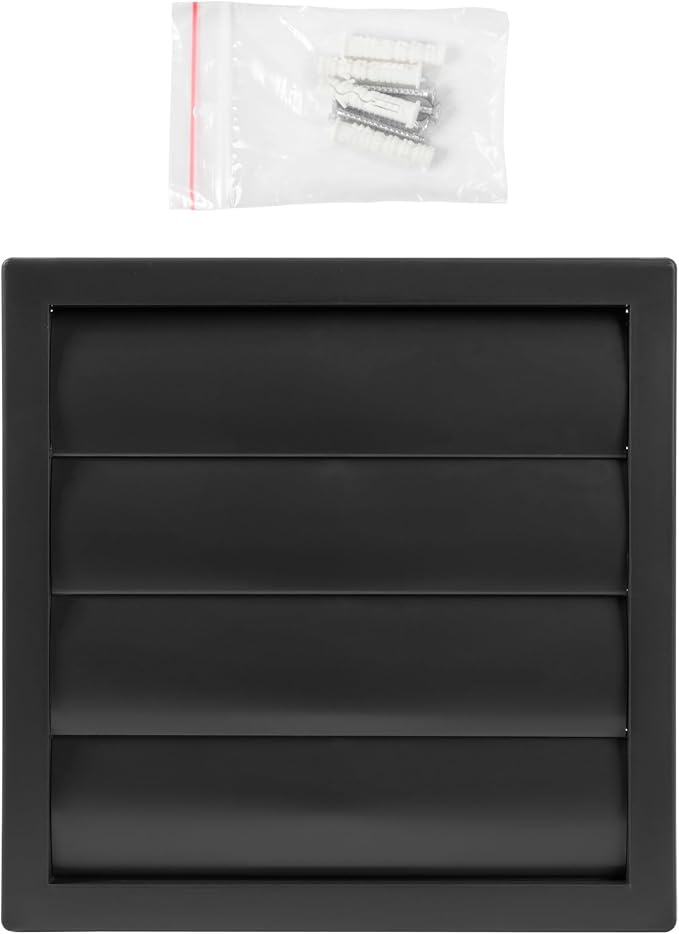 Plastic 6" Black Dryer Vent Cover - Image 7