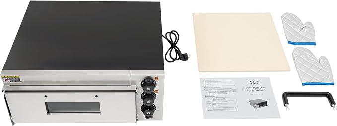 20L Commercial Electric Pizza Oven Countertop Pizza Oven, Single Deck Layer - Image 8
