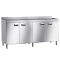 KINGBO 66.9" Stainless Steel Table Cabinet Heavy Duty Prep Table by KINGBO